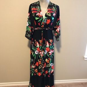 New York & Company Kimono Maxi Dress